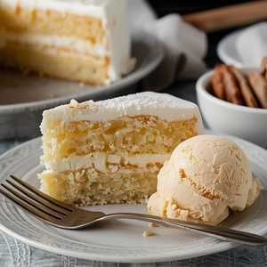 Tarta Santiago Con Helado