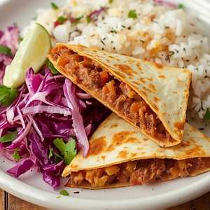 Ground Beef Picadillo Quesadilla