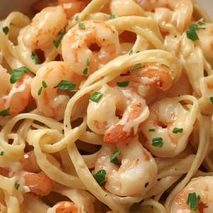 Fettuccine with Shrimp