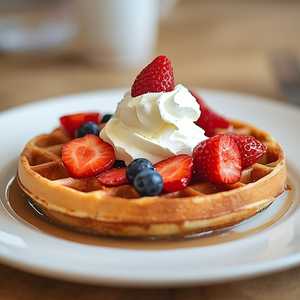 Fresh Fruit Waffle