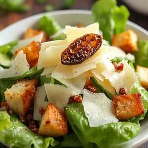 Caesar, parmesan cheese, croutons, anchovies