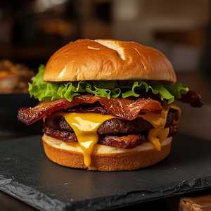 Triple Bacon Burger