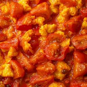 Tomato w/ Scrambled Eggs