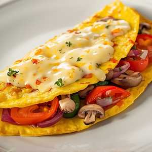 Vegetarian & Swiss Omelette