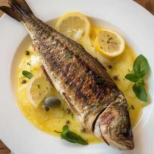 Wood-Grilled Whole Branzino