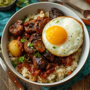 Eggplant Adobo Bowl