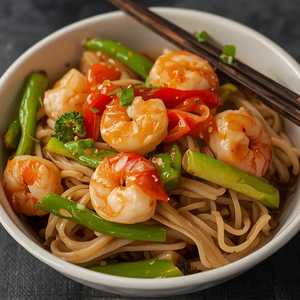 Shrimp Yakiudon
