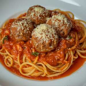 Perciatelli & Meatballs