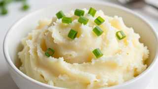 Goat Cheese Scallion Mashed Potatoes