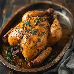 Whole Spit-Roasted Chicken