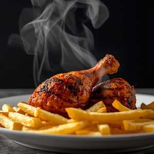 Peri Peri Chicken Dinner with Chips
