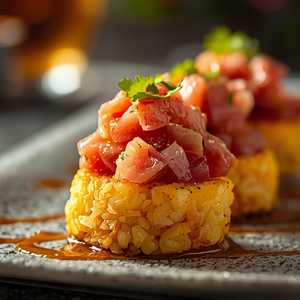 BLUEFIN TUNA CRISPY RICE