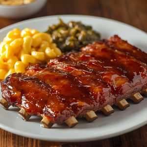 Bourbon Bacon BBQ Baby Back Ribs