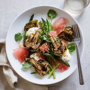 Wood Grilled Baby Artichoke Salad