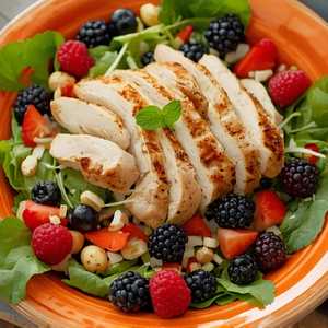 Grilled Chicken Mixed Berry Salad
