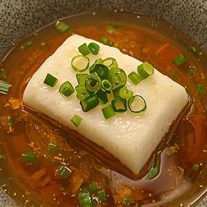 Halibut Steak in Soy Ginger Broth