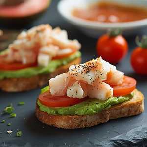Toastada Con Cangrejos