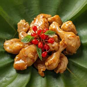 Steamed Chicken In Lotus Leaf 荷叶蒸鸡