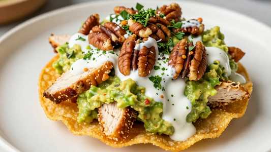 Spicy Chicken Tostada