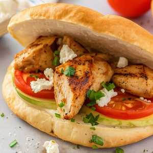 Grilled Chicken Pide