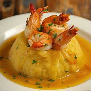 MOFONGO RELLENO DE CAMARON AL AJILLO