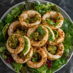 Calamari al basilico *