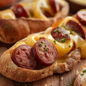 Bocata De Chorizo Con Queso