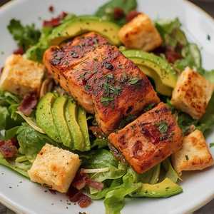 Blackened Salmon Salad