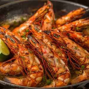 Roasted Garlic Jumbo Black Tiger Prawn