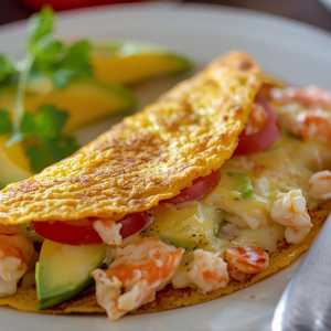 Crab Avocado Omelet