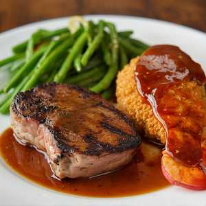 BBQ Spiced Beef Filet & Chicken Fried Maine Lobster