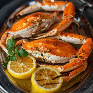 Broiled Alaskan King Crab