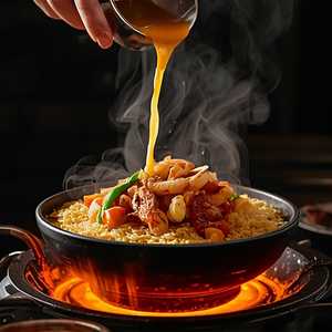 Seafood & Sizzling Rice Soup
