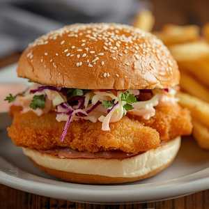 Crunch-Fried Flounder Sandwich