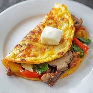 Loaded Veggie Omelette