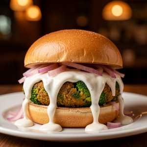 Broccoli Falafel Burger