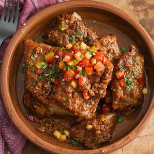 Costillas De Puerco en Mole Chicatana