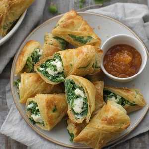 Spinach Cheese Rolls
