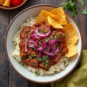 Ground Beef Picadillo Molca Bowl