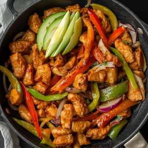 Maple Chipotle Jackfruit Fajitas