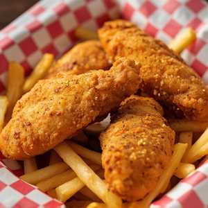 Crispy Tenders (4) n' Fries