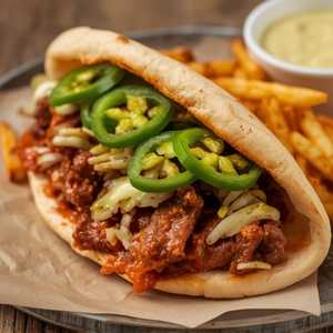 Lamb Harra Pita Sandwich