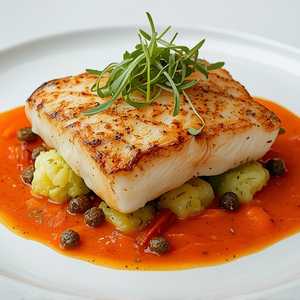 Pan Seared Halibut