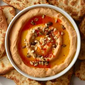 Hummus with PERi-PERi Drizzle