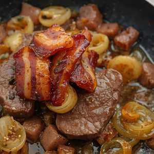 Calf’s Liver with Onions or Bacon