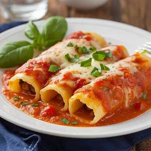 Homemade Meat Manicotti