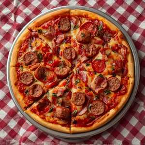 Thin Crust Meat Lover's Pizza