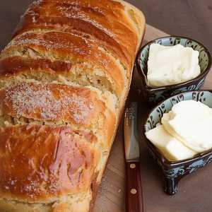 Freshly Baked Parker House Loaf