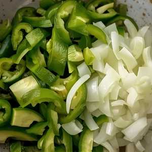 Green Peppers, Onions