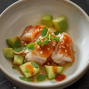Texas Redfish Y Avocado Ceviche